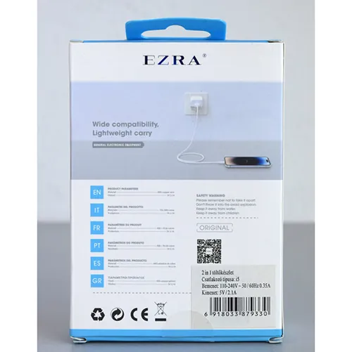 cargador USB EZRA 2 IN 1 CHARGING SET (foto 3)