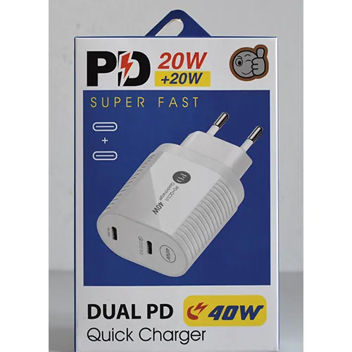 cargador USB DUAL PD 40W Quick Charger