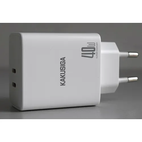 cargador USB KAKUSIGA Dual Type-C Interface Charger