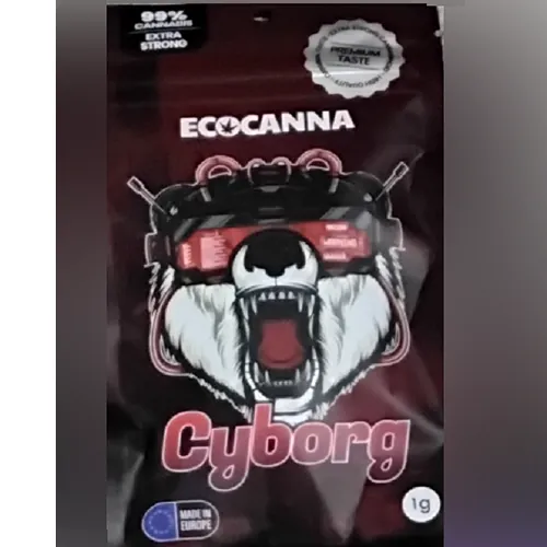 producto a base de hierbas para fumar Ecocanna Cyborg