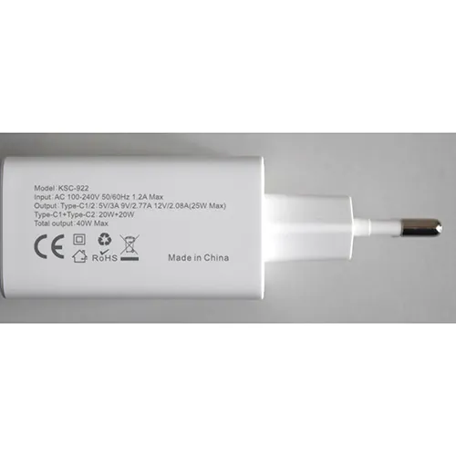 cargador USB KAKUSIGA Dual Type-C Interface Charger (foto 2)