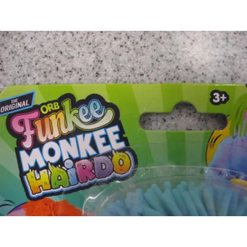 juguete de estatuilla relleno de arena ORB Toys Funkee Monkee hairdo (foto 2)