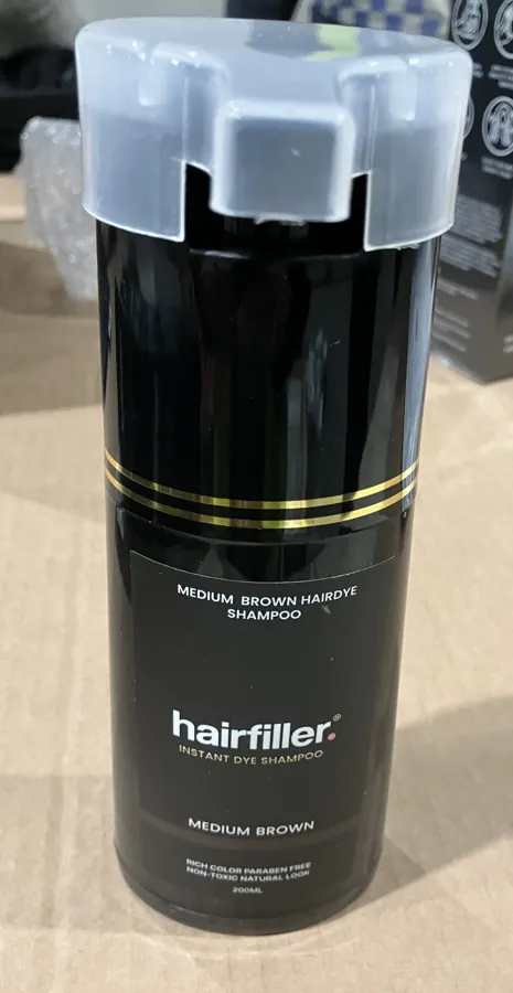 champú Hairfiller Instant Dye Shampoo Medium Brown (foto 2)