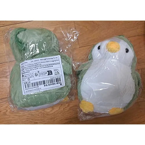juguete suave Peluche pingouin verte (foto 2)