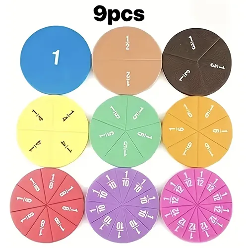 juguete educativo EVA Educational Maths Fraction Toy