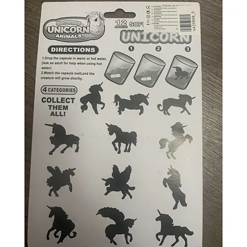 figuras expandibles de juguete Growing unicorn animals (foto 2)