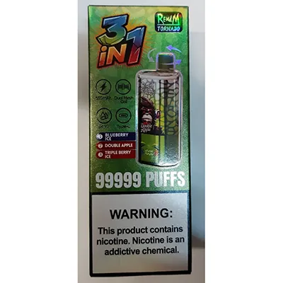 cigarrillo electrónico desechable RENdM TORANDO 3iN1; 99999 PUFFS