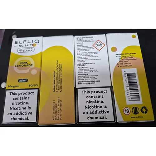 cartucho de cigarrillo electrónico Elfliq NIC Salts