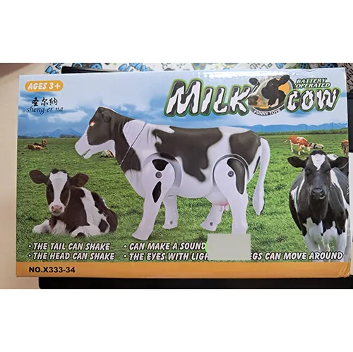 juguete de plástico sheng er na Milk Cow