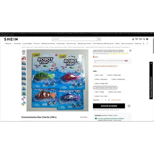 juego de juguetes de baño Jouet de bain Robot Fish (foto 2)