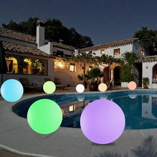 lámpara flotante LED flytande bolllampa (foto 2)