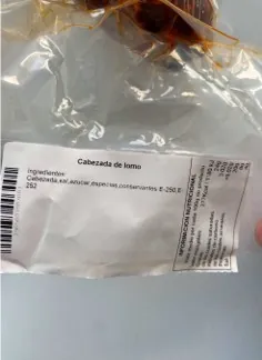 etiquetado de producto cárnico Jamones Alfredo Monfort, S.L.. (foto 2)