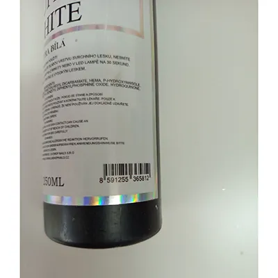esmalte de uñas de gel LNS Lnshopnails.Cz Top gloss, SUPER WHITE EXTRA WHITE (foto 3)