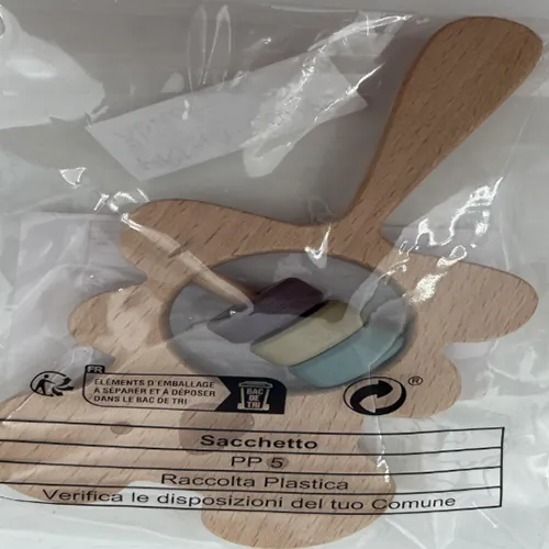 sonajero de juguete New Wooden Hand Rattle (foto 2)