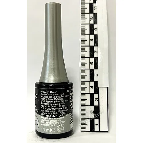 esmalte de uñas de gel Estrosa Silver Metallic (foto 2)