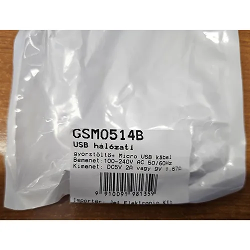 cargador USB USB hálózati gyorstöltő (foto 3)