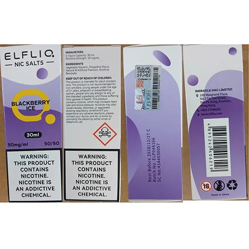 cartucho de cigarrillo electrónico ELFLIQ NIC SALTS (foto 2)