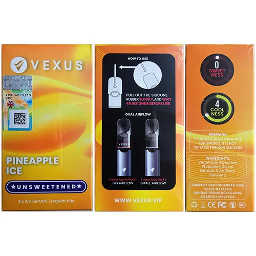 cartucho de cigarrillo electrónico Vexus Pineapple