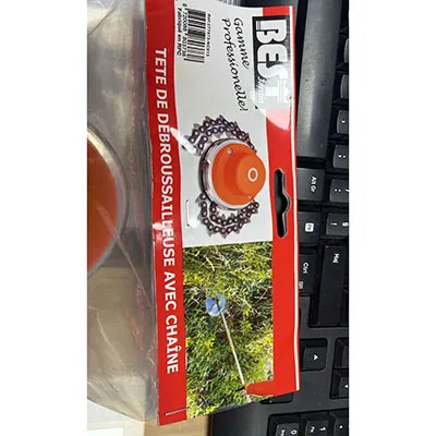 fijación para el cortador de cepillos BESTJARDIN Tête de débroussailleuse avec chaine