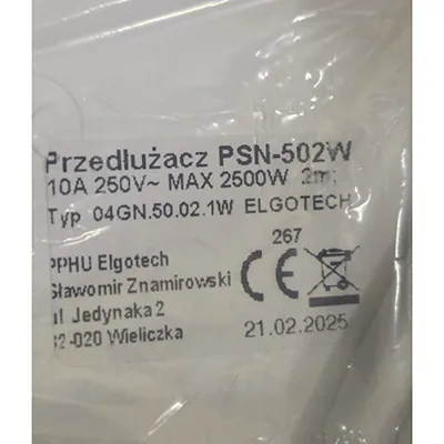 plomo de extensión Elgotech Przedluzacz (foto 3)
