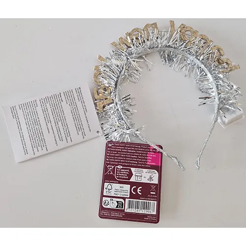 accesorio led para el cabello Hema Tiara happy new year (foto 2)