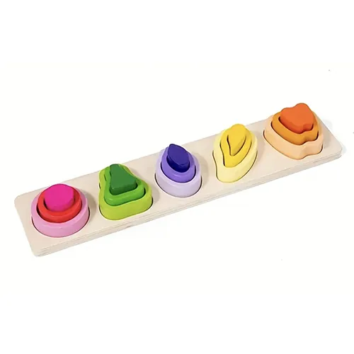 juguete de madera Geometric Shapes Wooden Sorter