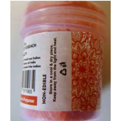 polvo cosmético Lakshmi Sindoor Powder (foto 3)