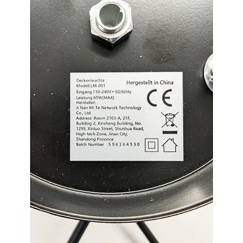 lámpara de techo Deckenleuchte LM-001 (foto 2)