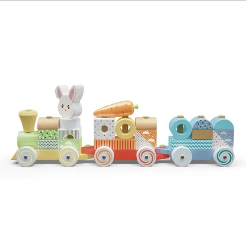 juguete de madera Wood N Play Train en bois lapin