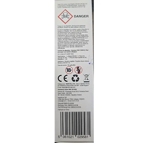 cigarrillo electrónico desechable O Pro by Insta Insta O Pro Lemon Lime 20mg/ml (foto 2)