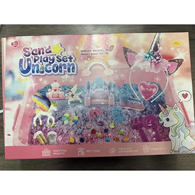 juguete de actividad de arena Hohosunlar Unicorn Sensory Girl Kid Toy (foto 2)