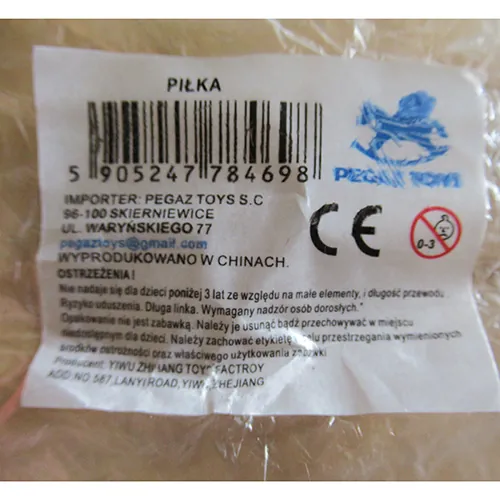 bola de plástico Pegaz Toys Pilka (foto 3)