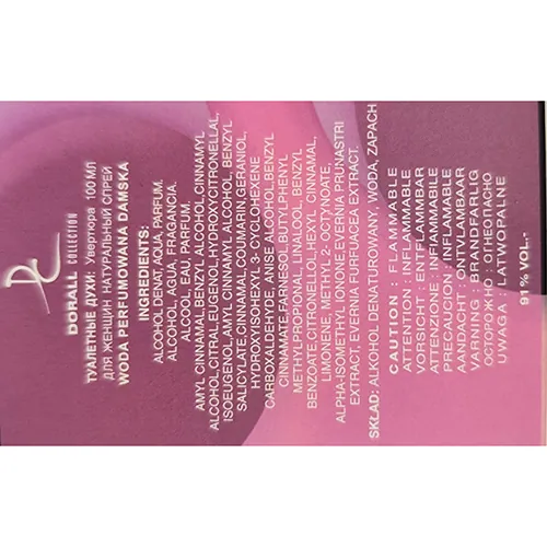 perfume DORALL Collection OVERTURE (foto 2)