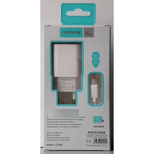 cargador USB PREPHONE FAST CHARGER (foto 2)