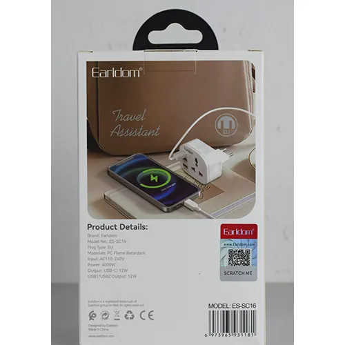 adaptador de corriente Earldom 4 in 1 SWITCH POWER SOCKET (foto 2)