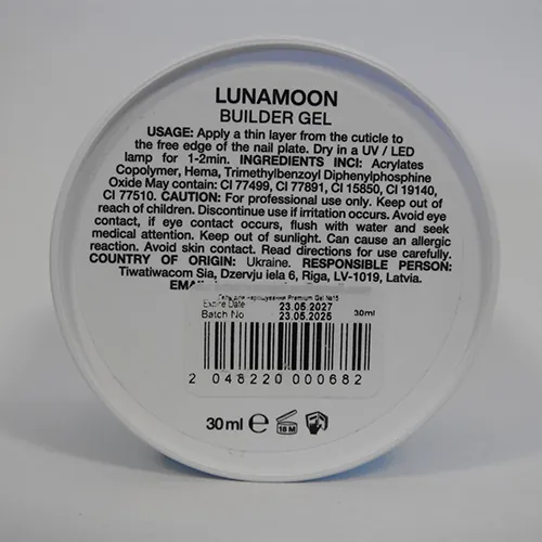esmalte de reparación de uñas Lunamoon Luna builder gel (foto 2)