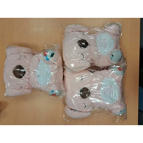 juguete suave Ours en peluche Teddy respirant rose (foto 2)