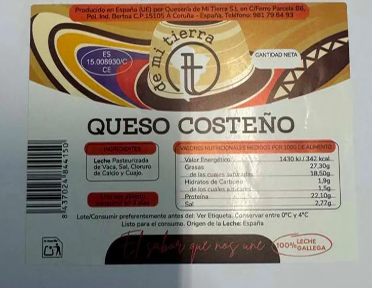 queso fresco de vaca De mi tierra