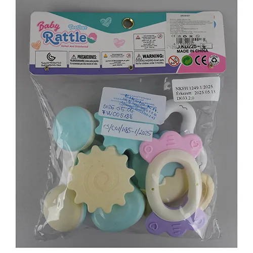 conjunto de sonajeros Luky King Baby teether Rattle