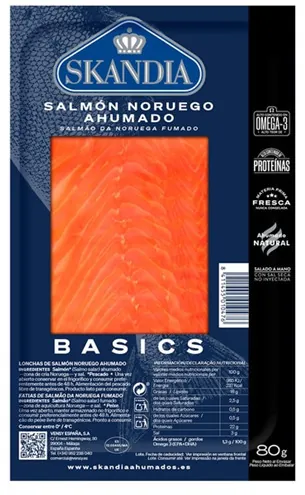 salmón ahumado Skandia