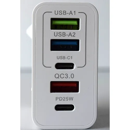 cargador USB GAN CHARGER 65W MAX 5