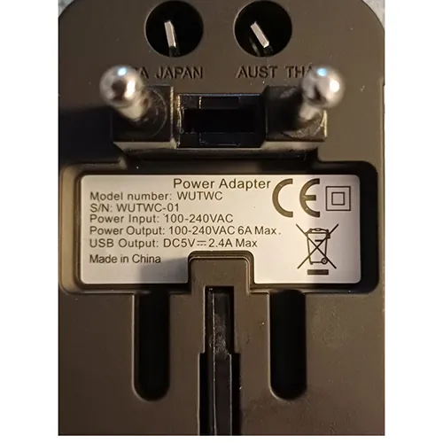 adaptador de viaje Wozinsky (foto 2)