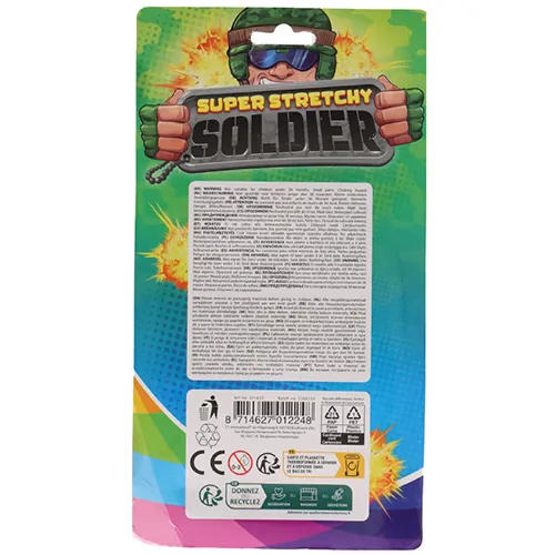 juguete de estatuilla relleno de arena Toi-Toys Super Stretchy Soldier (foto 2)