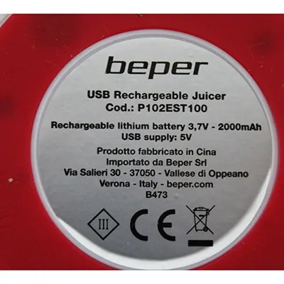 exprimidor recargable USB BEPER (foto 2)