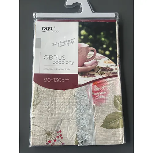mantel Ravi Decor Decorated tablecloth