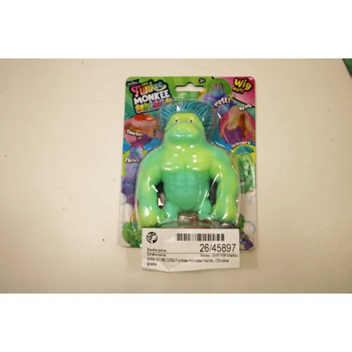 juguete de estatuilla relleno de arena ORB Toys Funkee Monkee hairdo