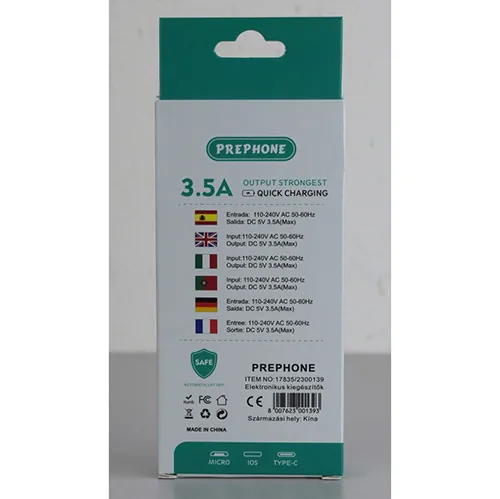 cargador USB PREPHONE CHARGER (foto 2)