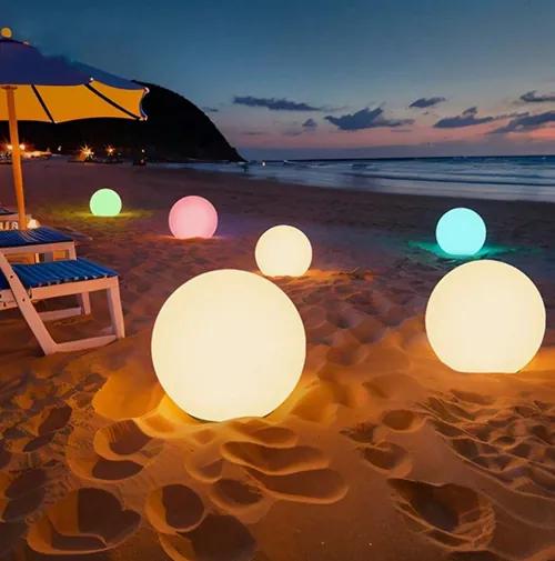 lámpara flotante LED flytande bolllampa