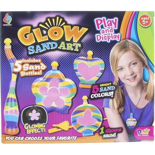 juguete de actividad de arena DIY (Do it yourself) Jonotoys BV Glow sand Art