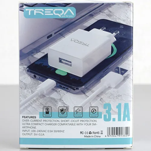 cargador USB TREQA TRAVEL CHARGER
